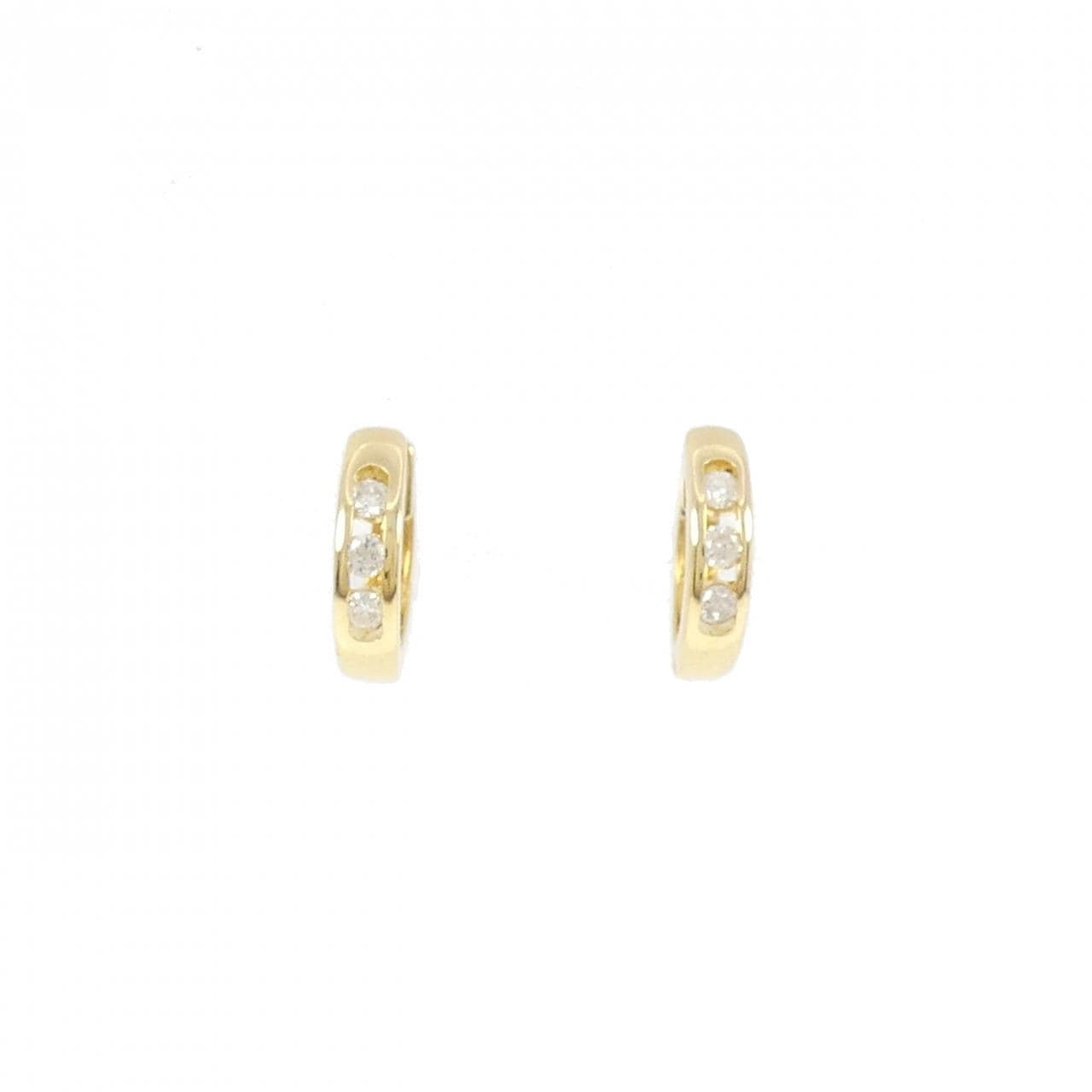 K18YG ダイヤモンド ピアス 0.12CT
