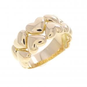 K18YG ハート リング