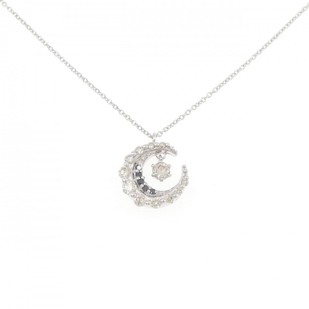 K18WG ダイヤモンド ネックレス 0.36CT