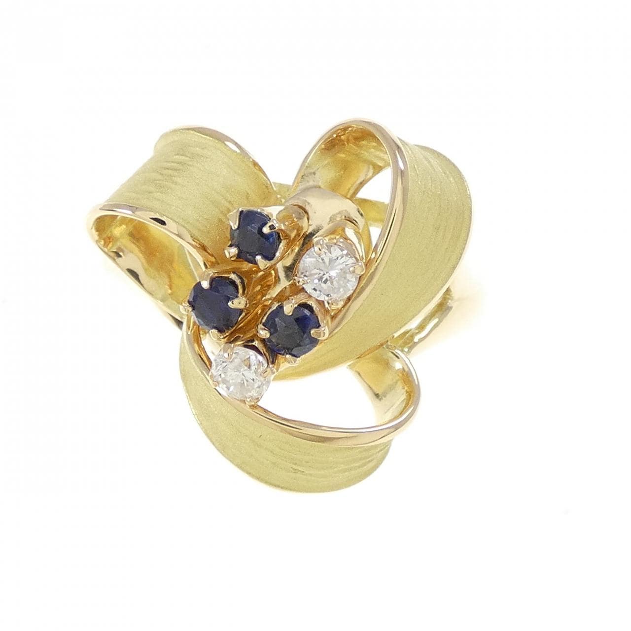 K18YG サファイヤ リング 0.20CT
