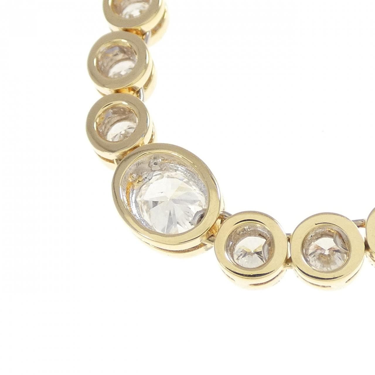 K18YG/K18WG ダイヤモンド ネックレス 7.95CT
