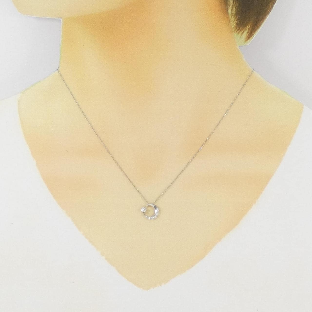 PT ダイヤモンド ネックレス 0.12CT