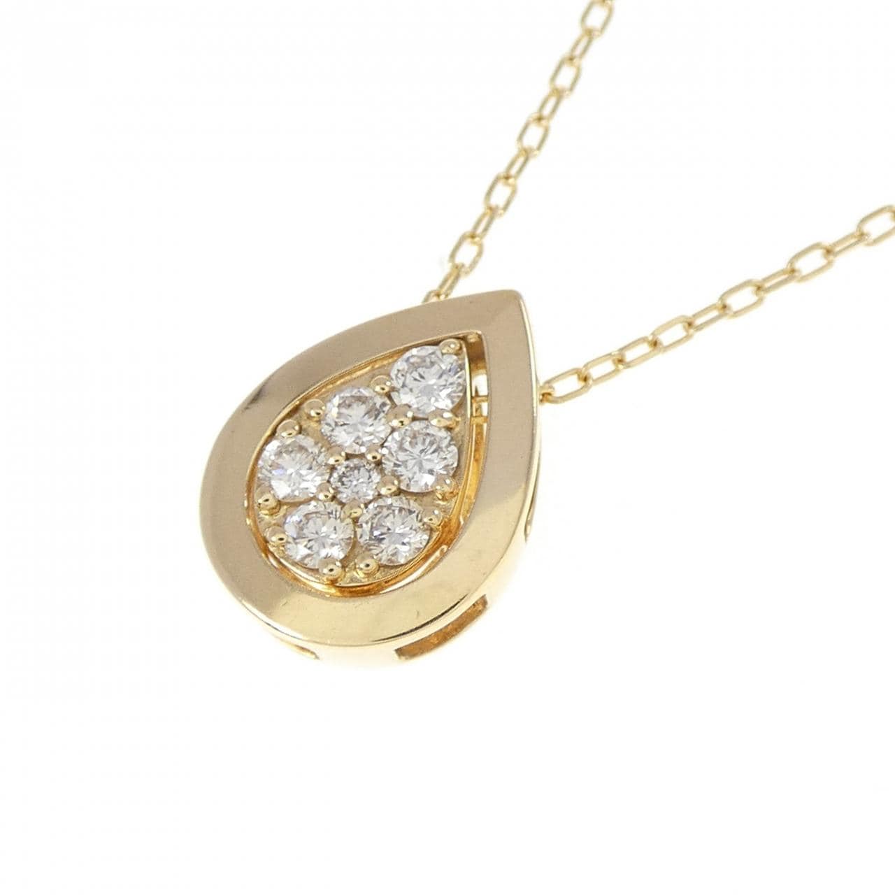 K18YG 2WAY ダイヤモンド ネックレス 0.20CT