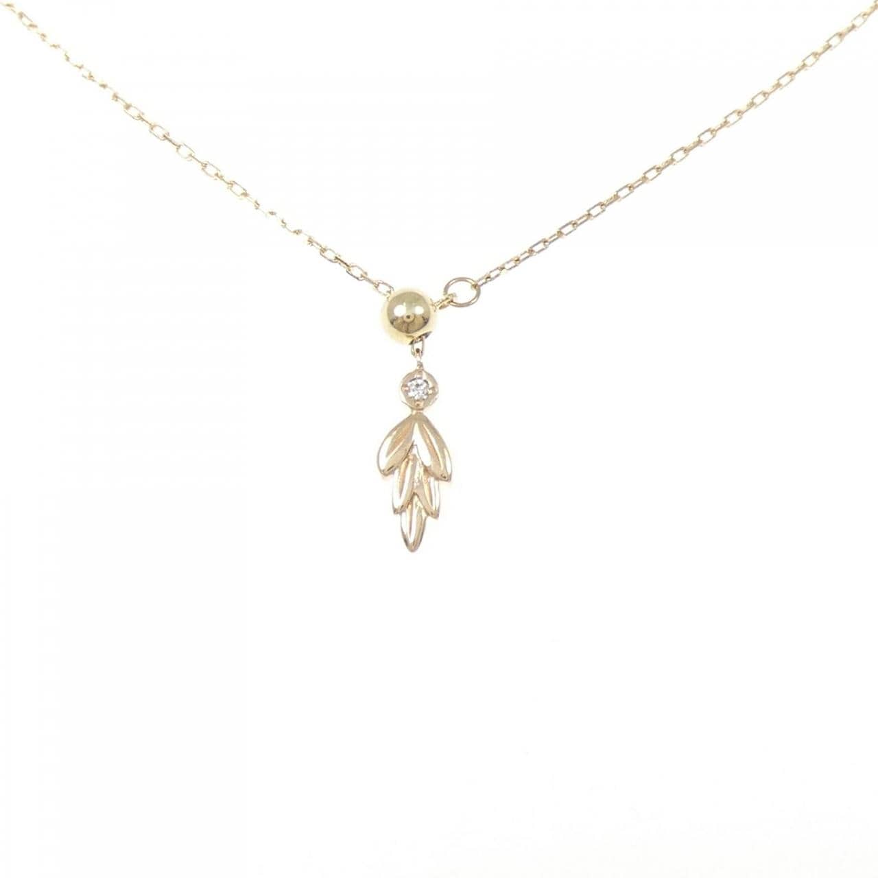 アガット ダイヤモンド ネックレス 0.008CT