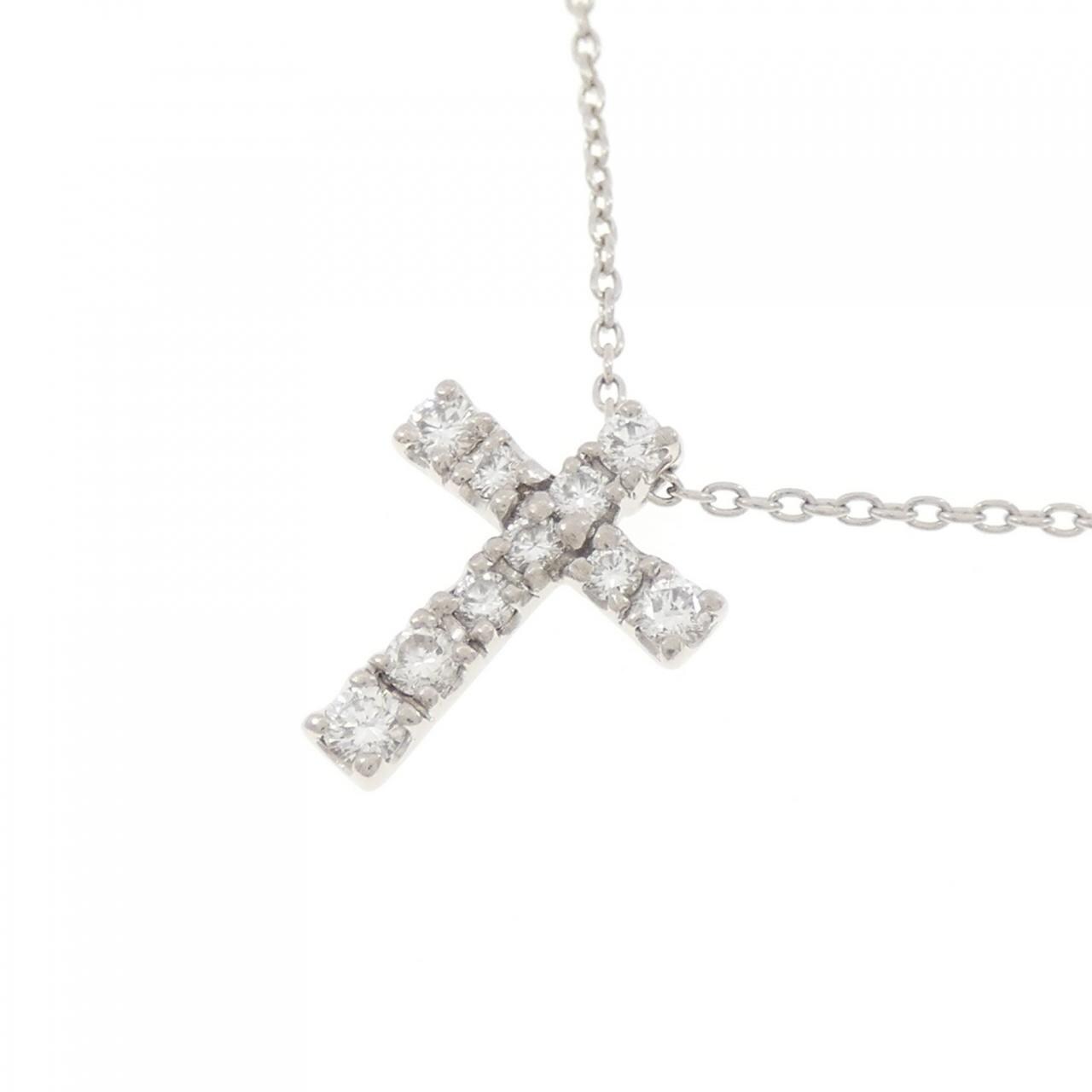 PT クロス ダイヤモンド ネックレス 0.30CT