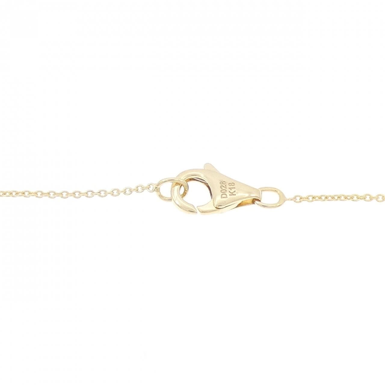 K18YG ハート ダイヤモンド ネックレス 0.28CT
