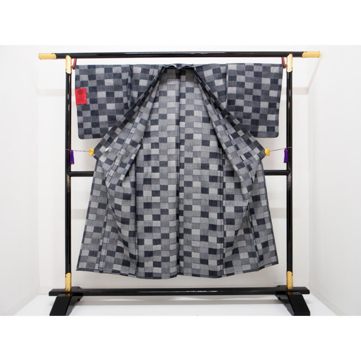 【新品】男物　単衣　岡山デニム