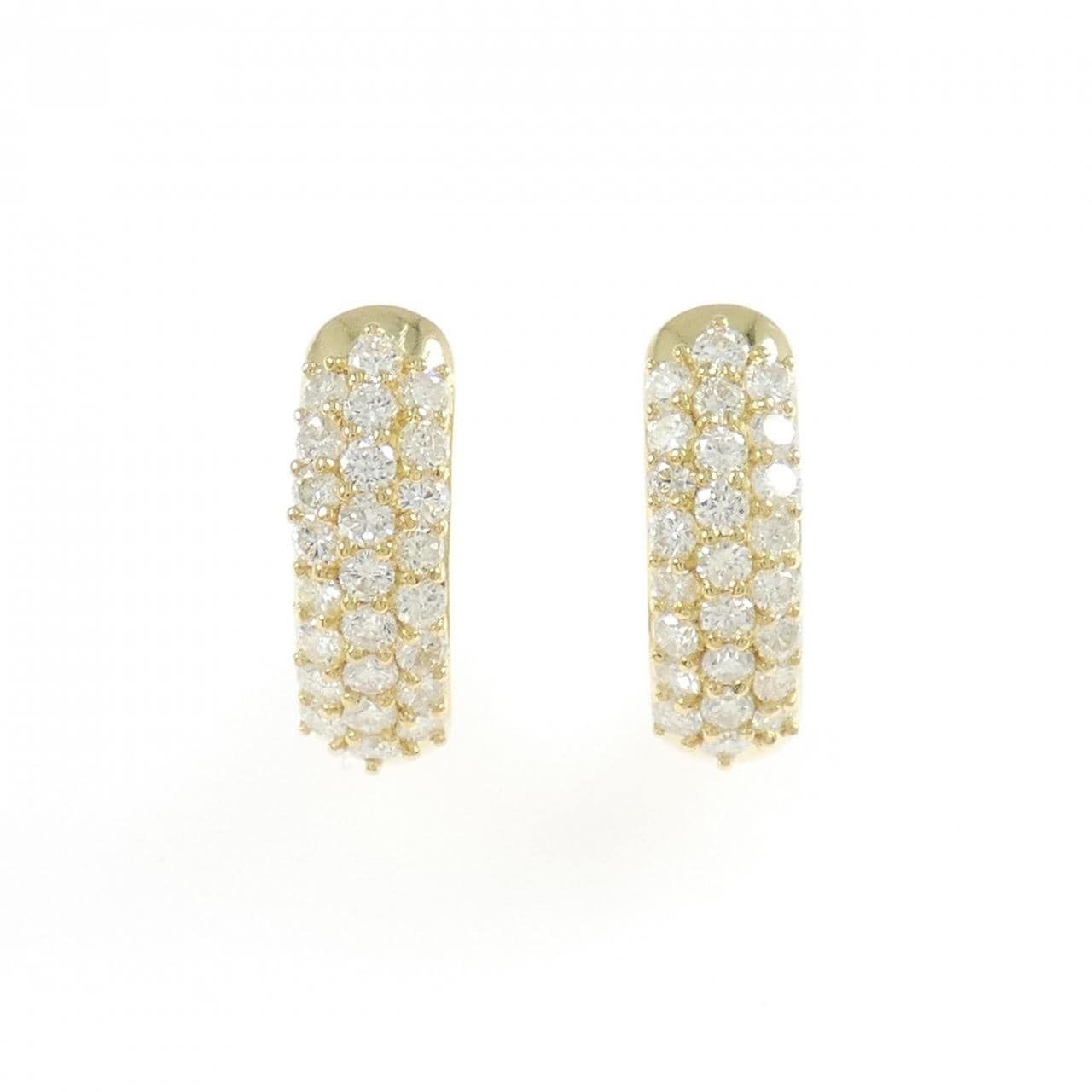 K18YG ダイヤモンド ピアス 1.00CT