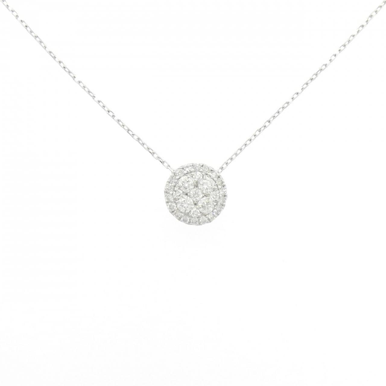 K18WG ダイヤモンド ネックレス 0.50CT