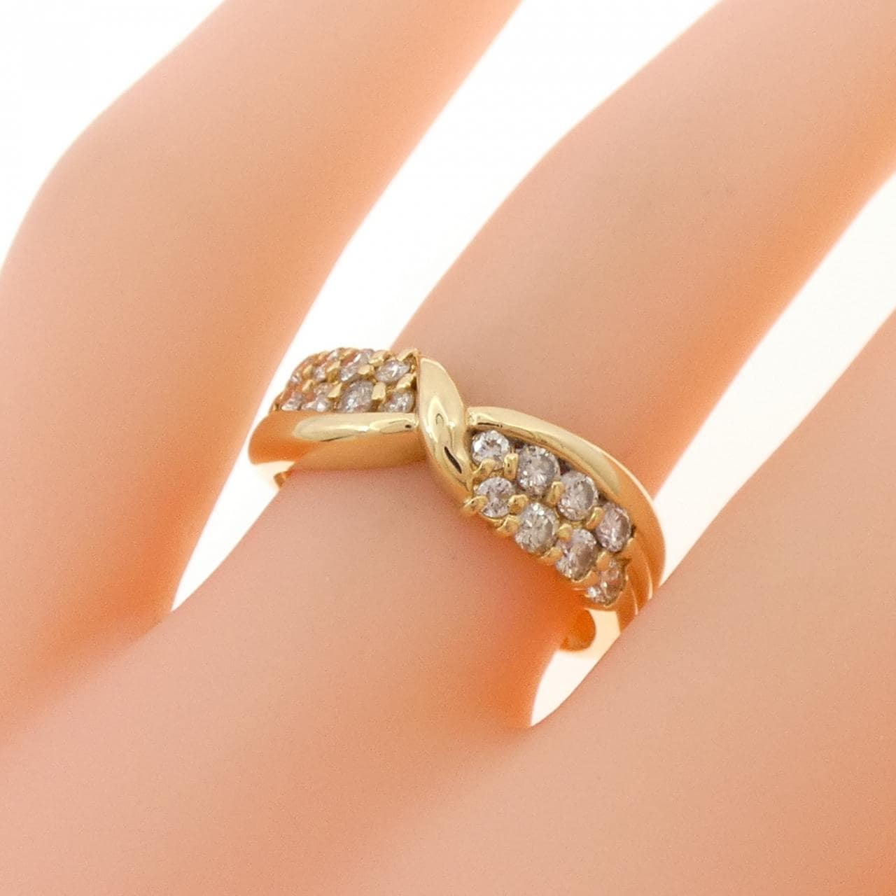 K18YG ダイヤモンド リング 0.50CT