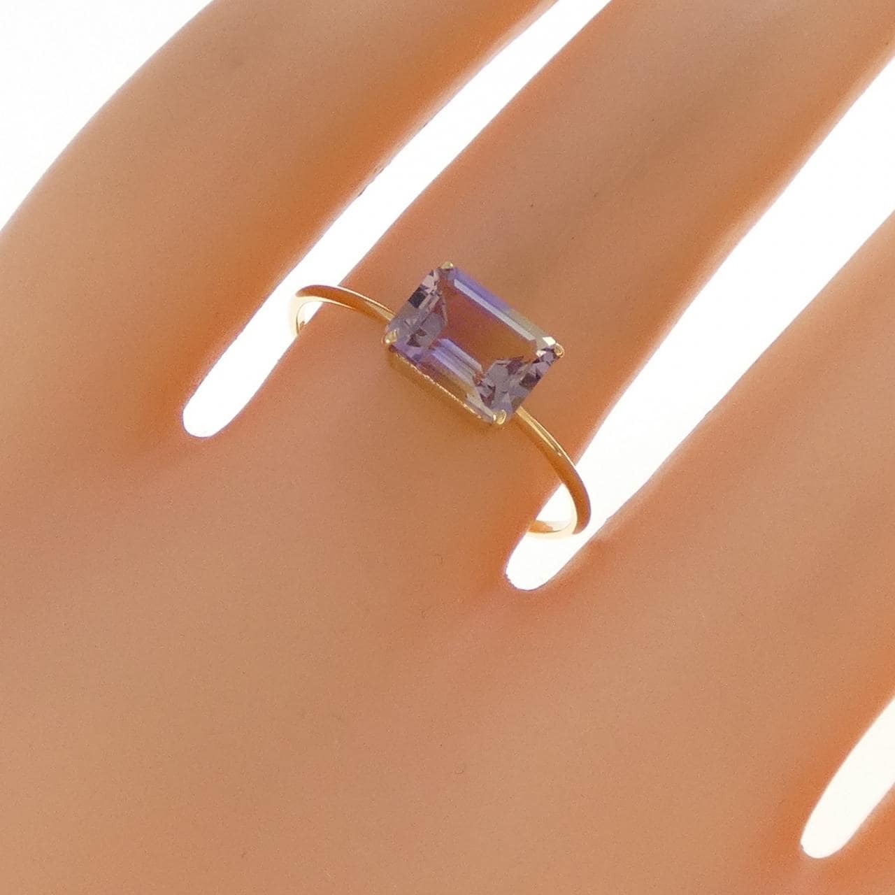 K18YG アメトリン リング