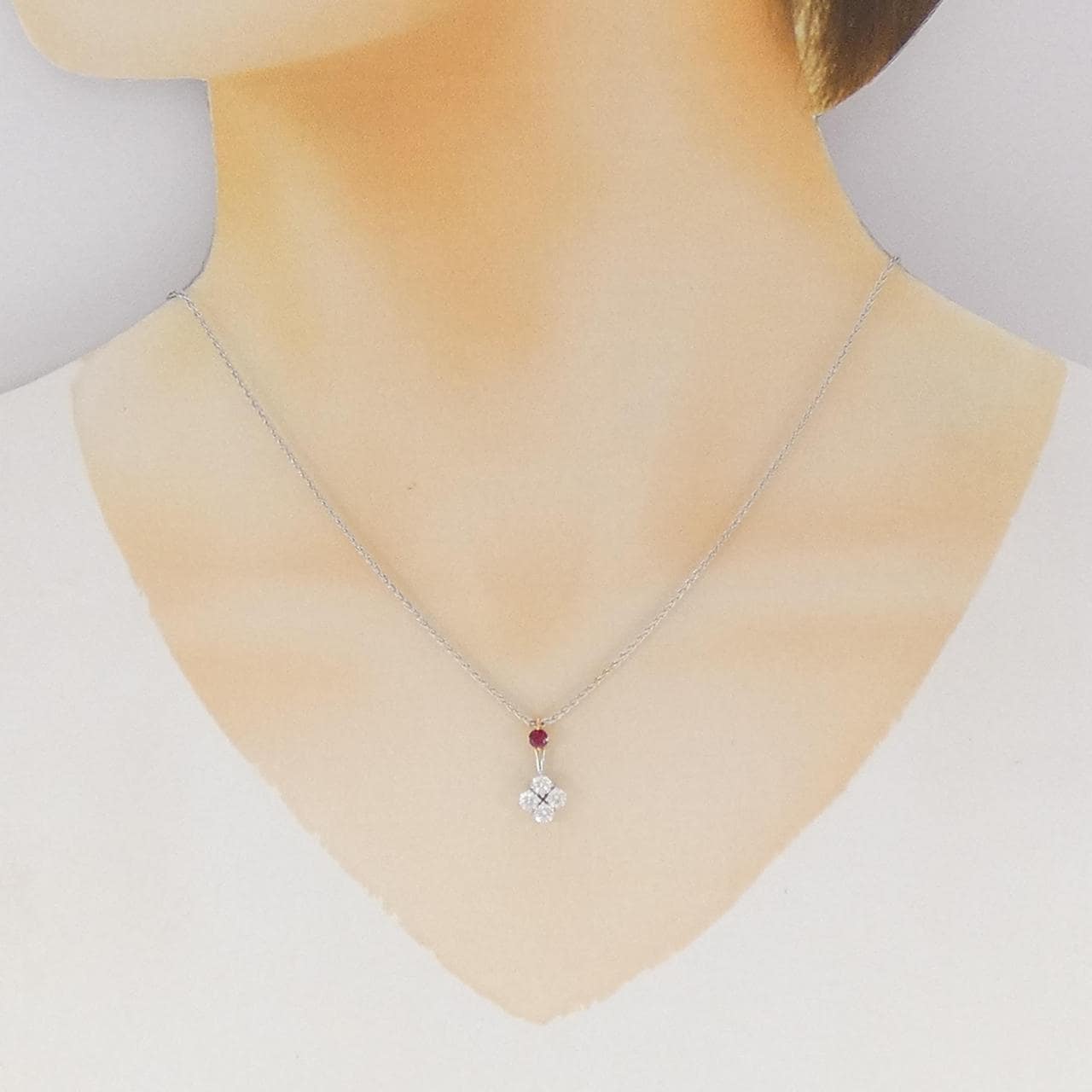 ピキョッティ ルビー ネックレス 0.16CT