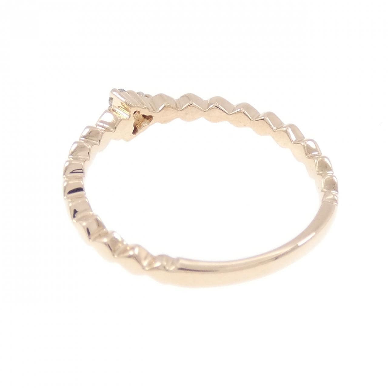 K18PG ダイヤモンド リング 0.03CT