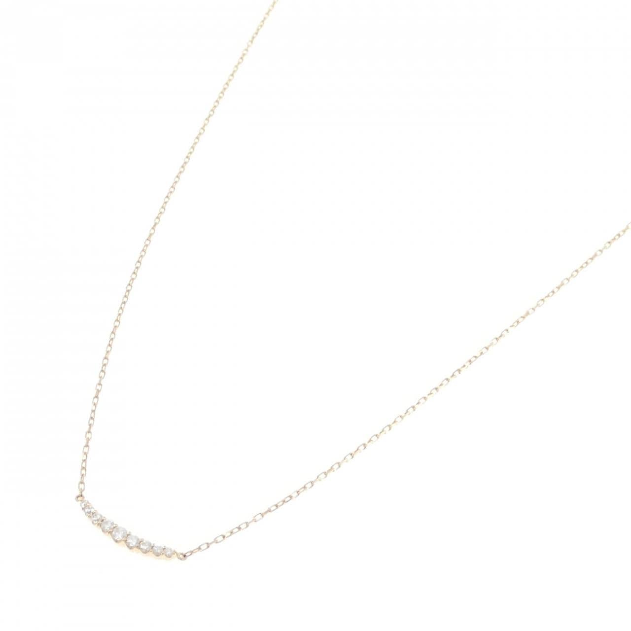 K18YG ダイヤモンド ネックレス 0.08CT