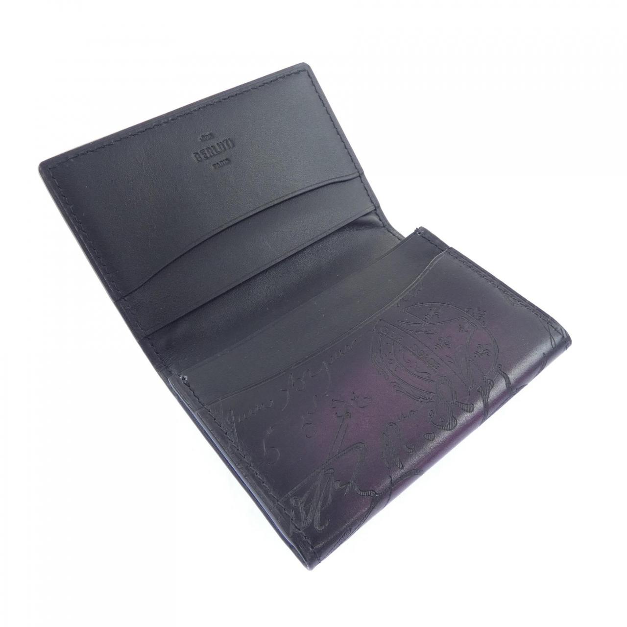 ベルルッティ Berluti インブイアスクリットレザーカードホルダー CARD CASE
