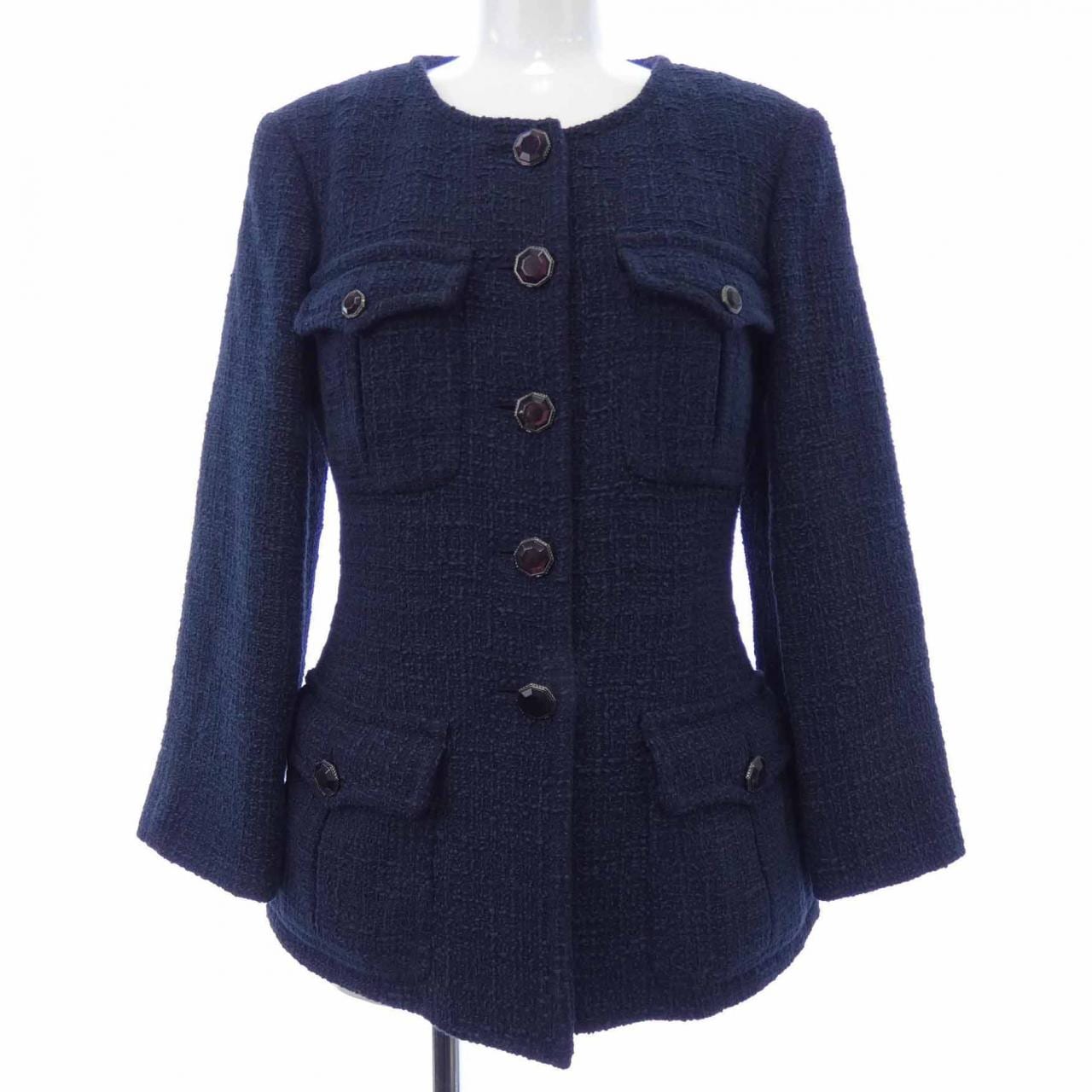 シャネル CHANEL ノーカラージャケット