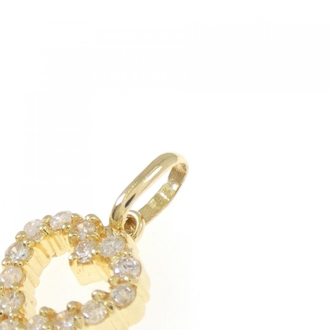 K18YG ハート ダイヤモンド ペンダント 0.20CT