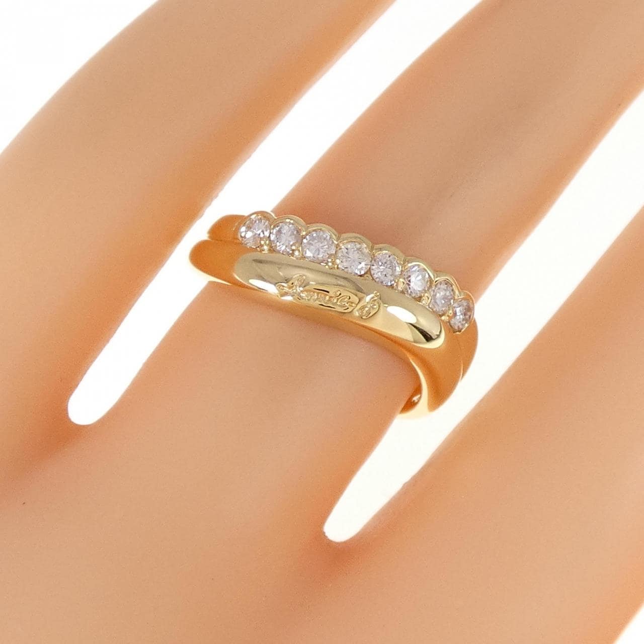 K18YG ダイヤモンド リング 0.27CT