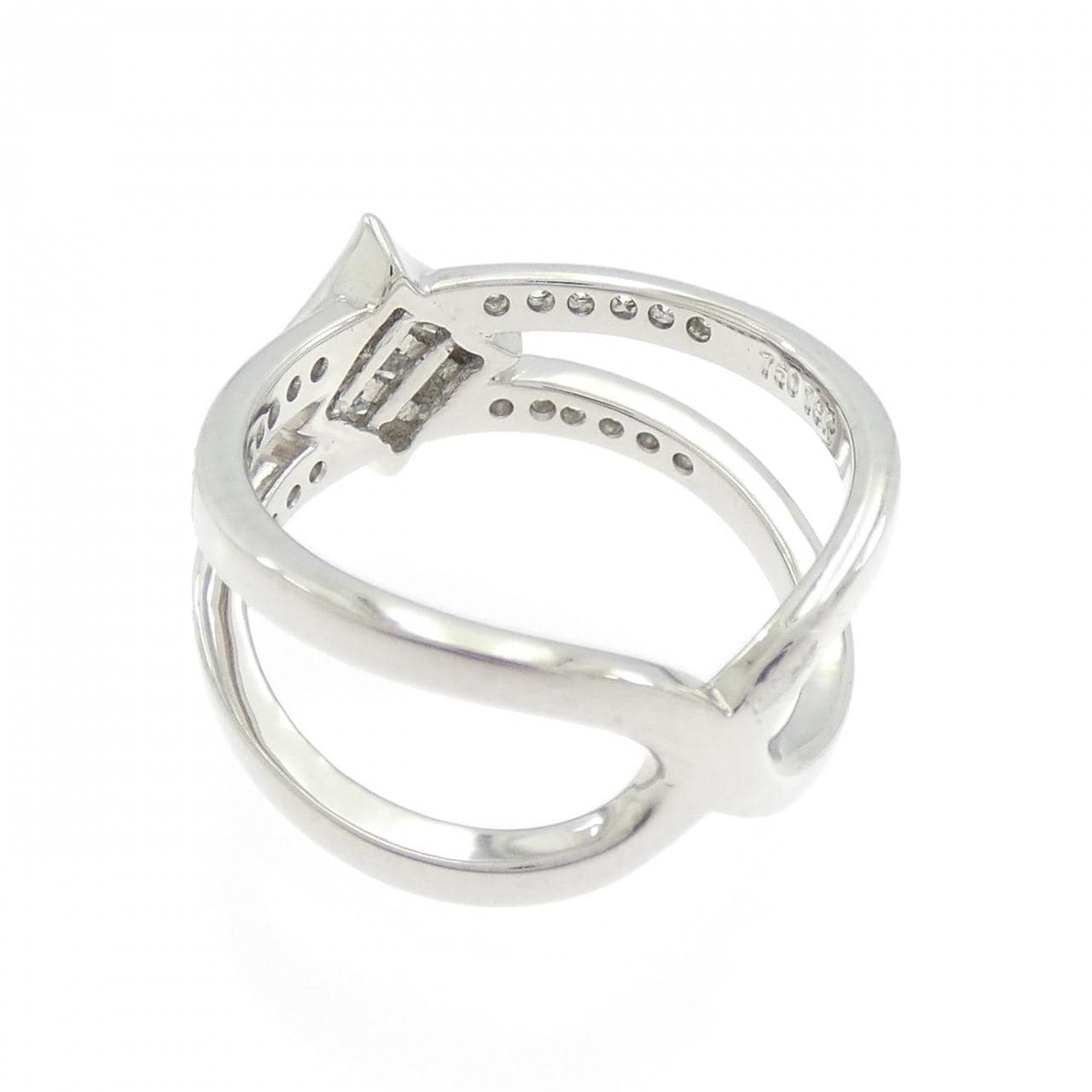 750WG ダイヤモンド リング 0.33CT