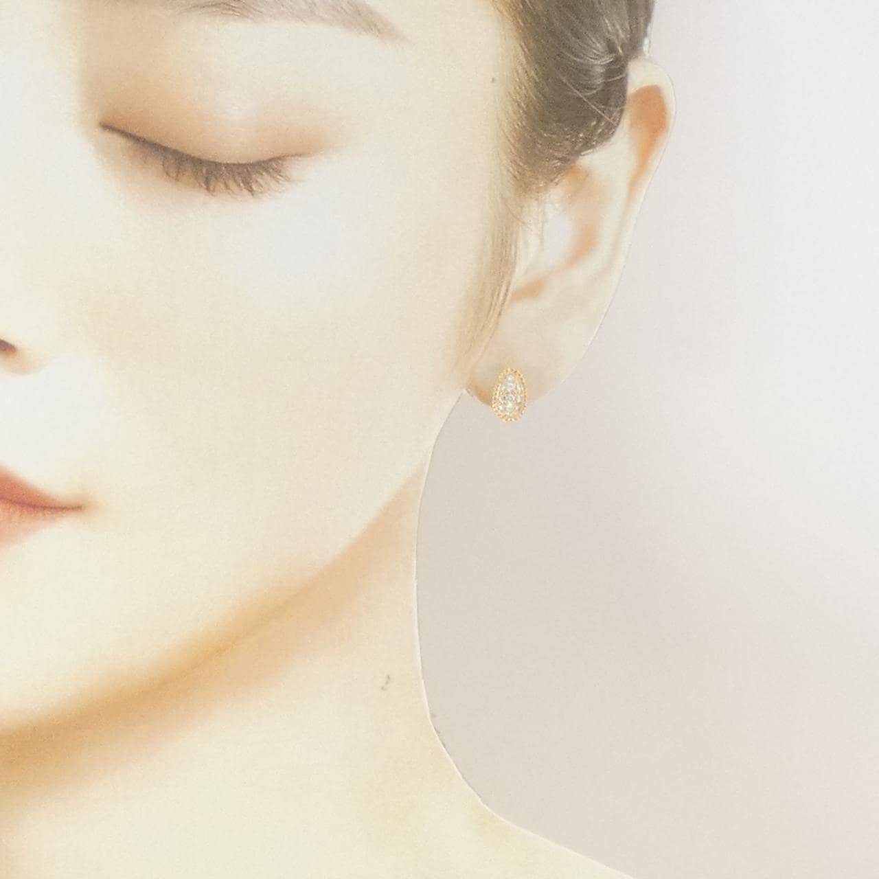 K18YG ダイヤモンド ピアス