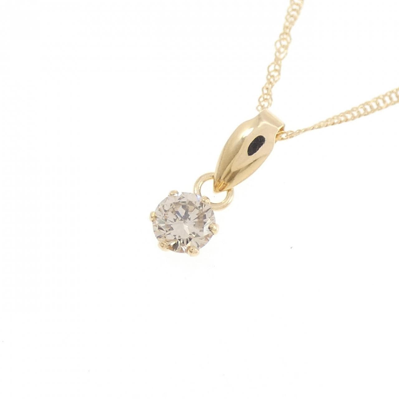 K18YG ダイヤモンド ネックレス 0.20CT
