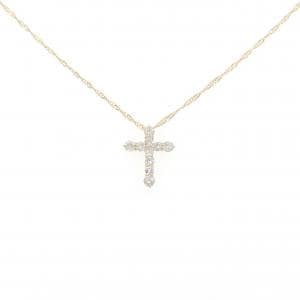 K18YG/750YG ダイヤモンド ネックレス 0.30CT
