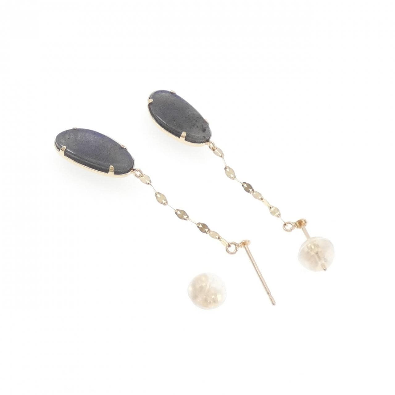 K10YG ラブラドライト ピアス