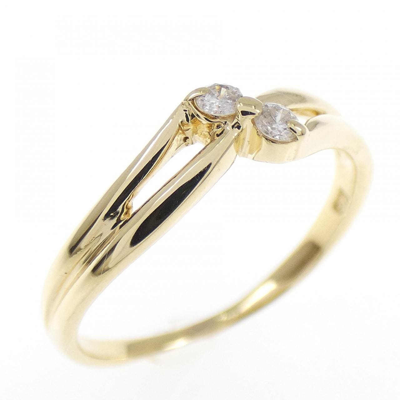 K18YG ダイヤモンド リング