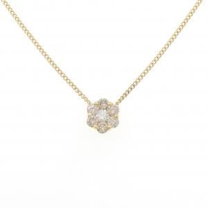 K18YG フラワー ダイヤモンド ネックレス 1.00CT