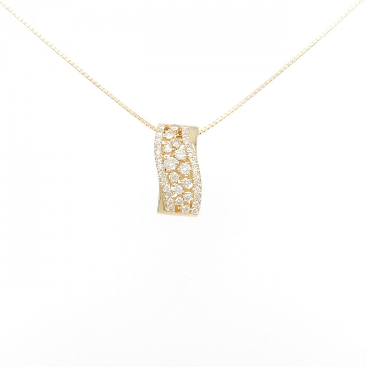K18YG ダイヤモンド ネックレス 0.35CT
