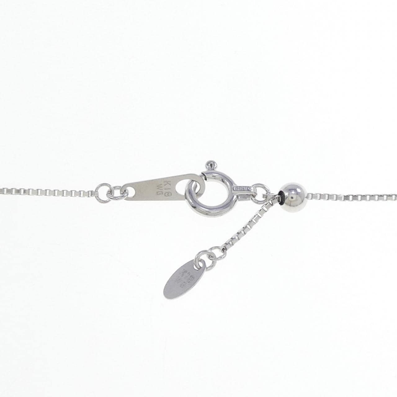 K18WG ルベライトトルマリン ネックレス 5.332CT