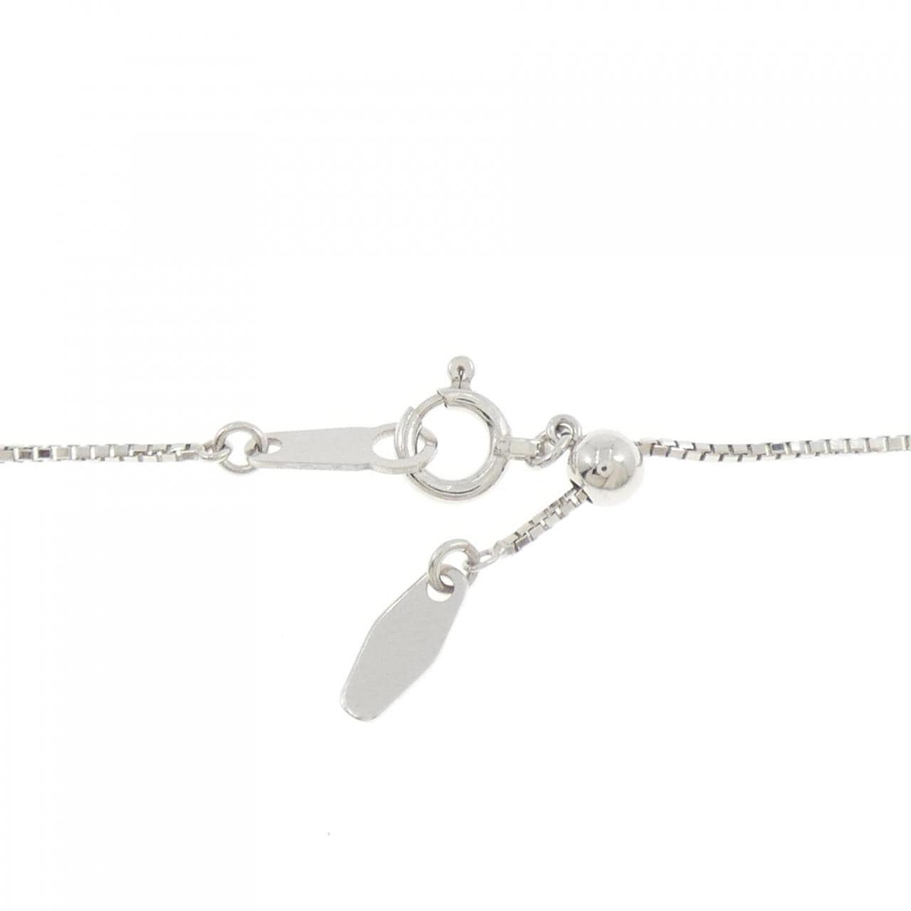 K18WG 2WAY ハート ダイヤモンド ネックレス 0.53CT