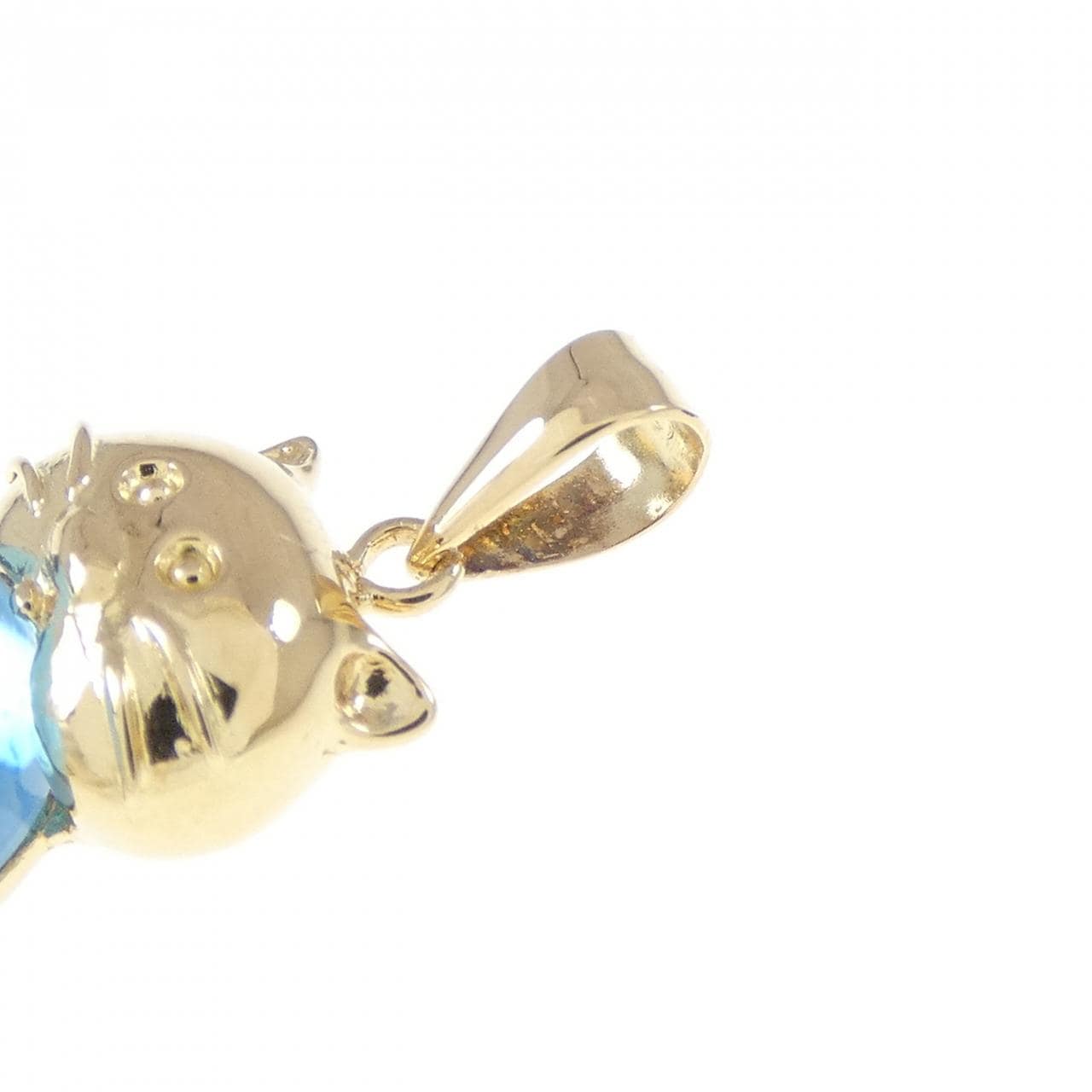 K18YG ブルートパーズ ペンダント