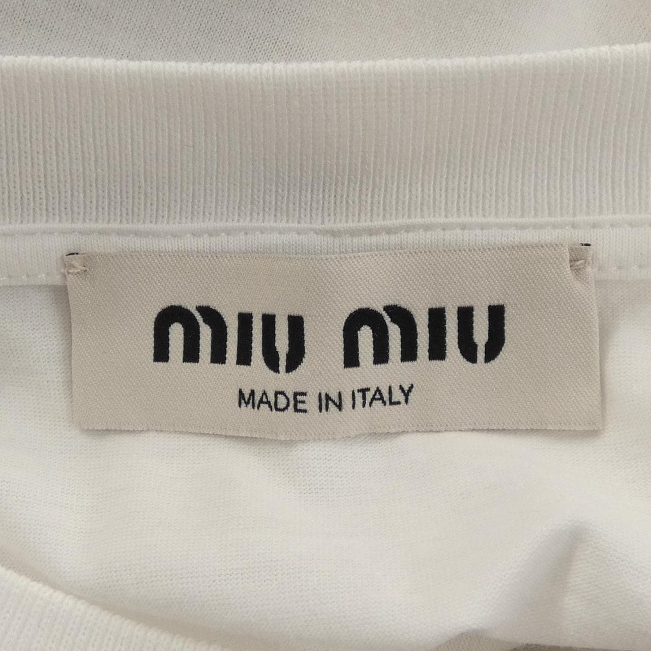 ミュウミュウ MIU MIU コットンジャージー MJN483 S232 1YXT Tシャツ