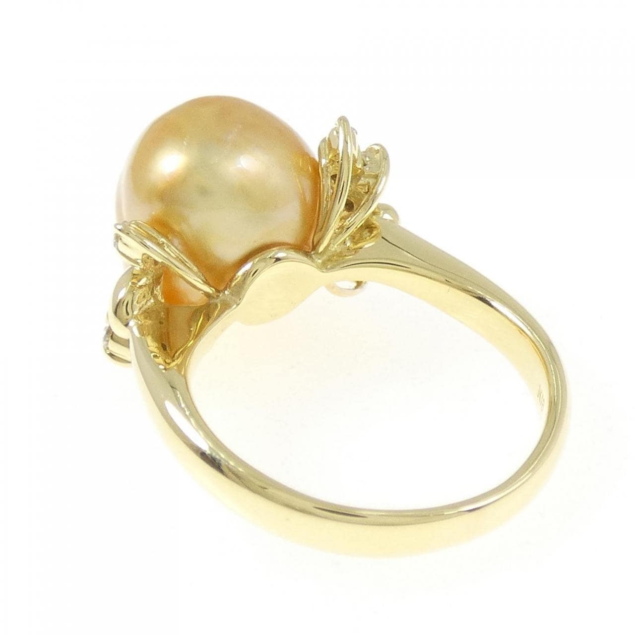 K18YG 白蝶パール リング