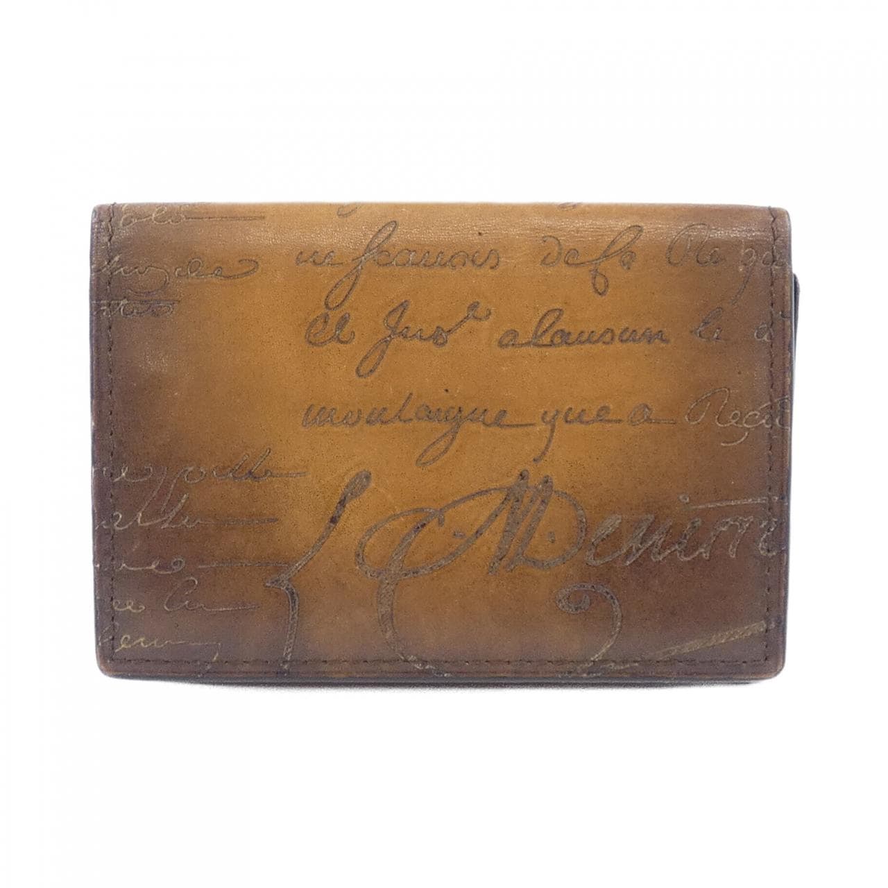 ベルルッティ Berluti インブイアスクリットレザーカードホルダー CARD CASE