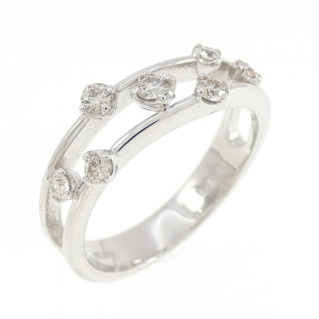 K18WG ダイヤモンド リング 0.25CT