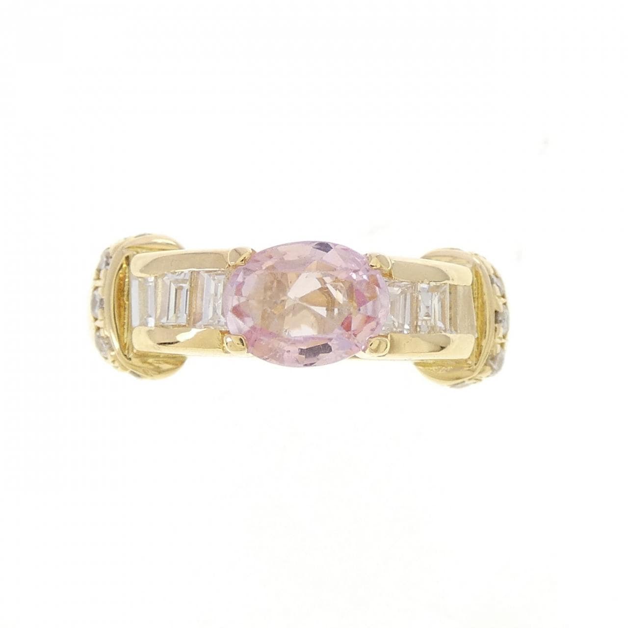 K18YG サファイヤ リング 0.788CT