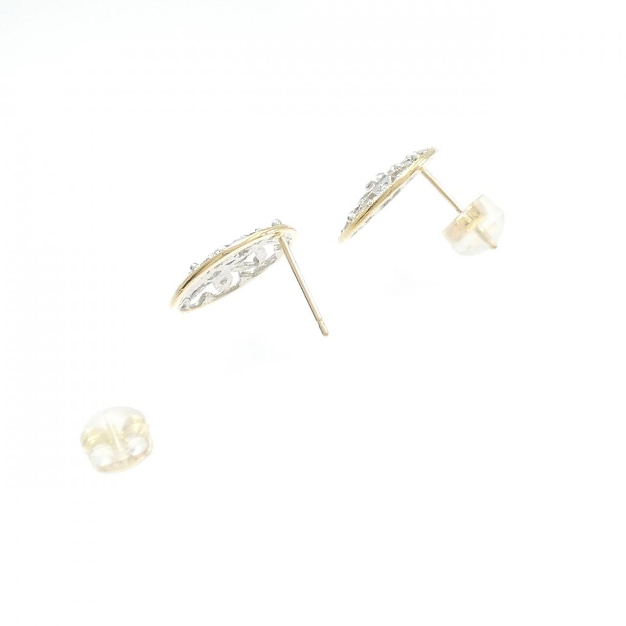 K18WG/K18YG ダイヤモンド ピアス 0.08CT