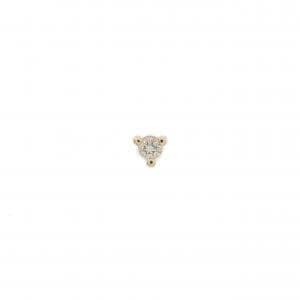 ココシュニック ダイヤモンド ピアス 片耳