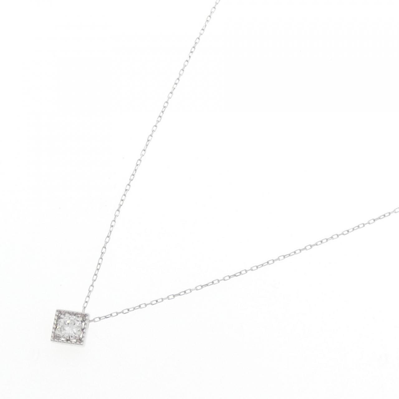 K10WG ダイヤモンド ネックレス 0.12CT