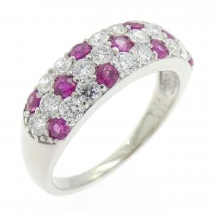 PT900 ルビー リング 0.41CT