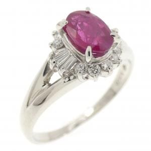 PT850 ルビー リング 0.63CT