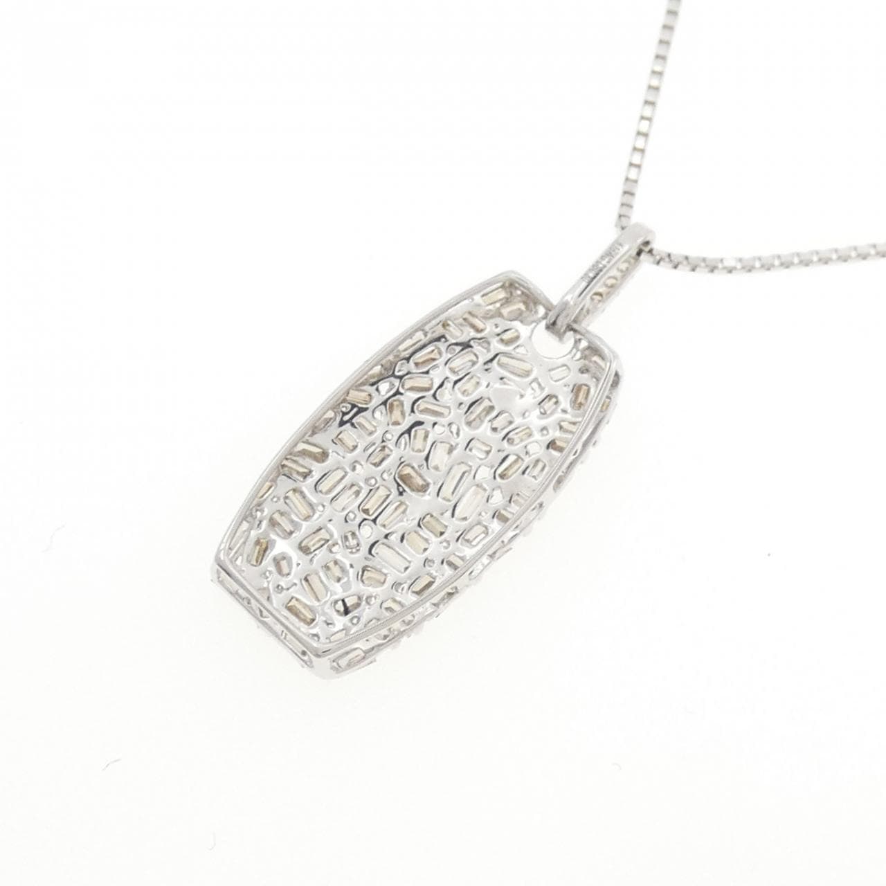 K18WG ダイヤモンド ネックレス 0.80CT