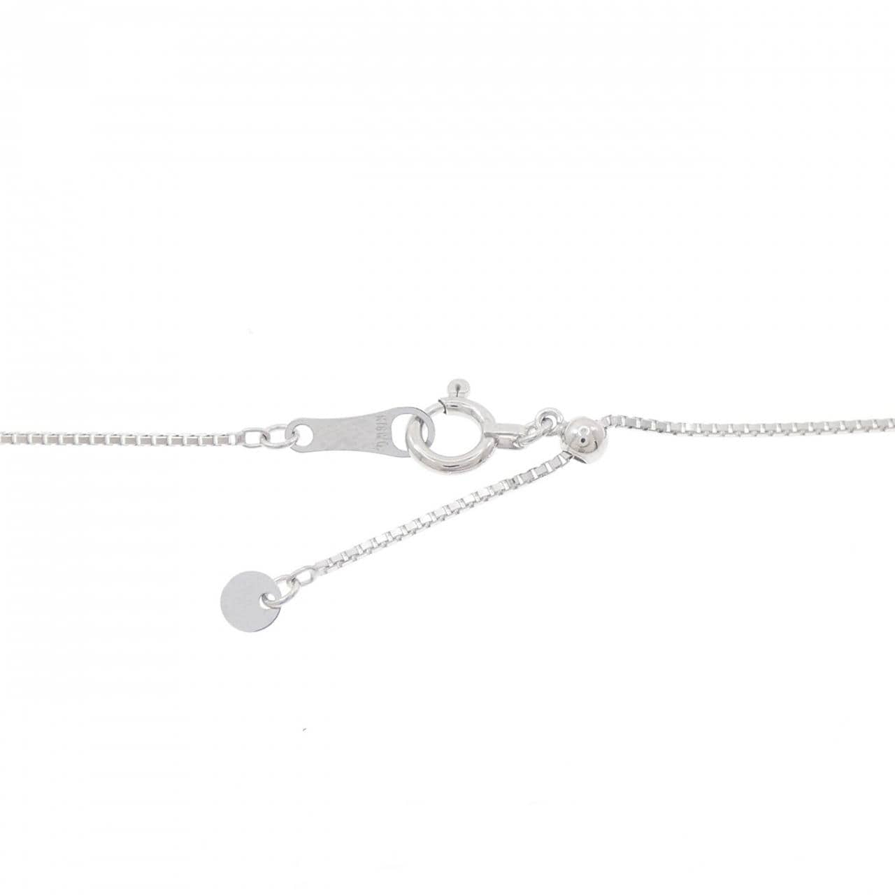 750WG/K18WG トルマリン ネックレス 0.075CT