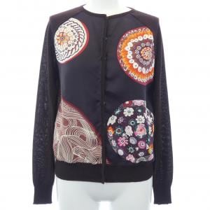 【ヴィンテージ】エルメス HERMES SULFURE&PRESSE PAPIERSⅡ ツイルレーヌ カーディガン