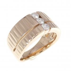 K18PG ダイヤモンド リング 0.30CT