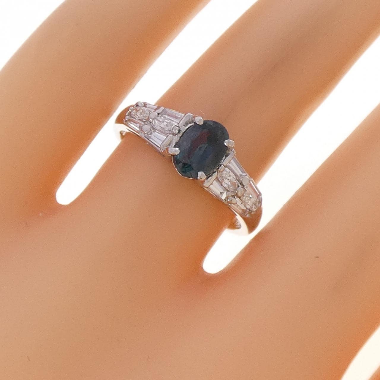 PT900 アレキサンドライト リング 1.03CT