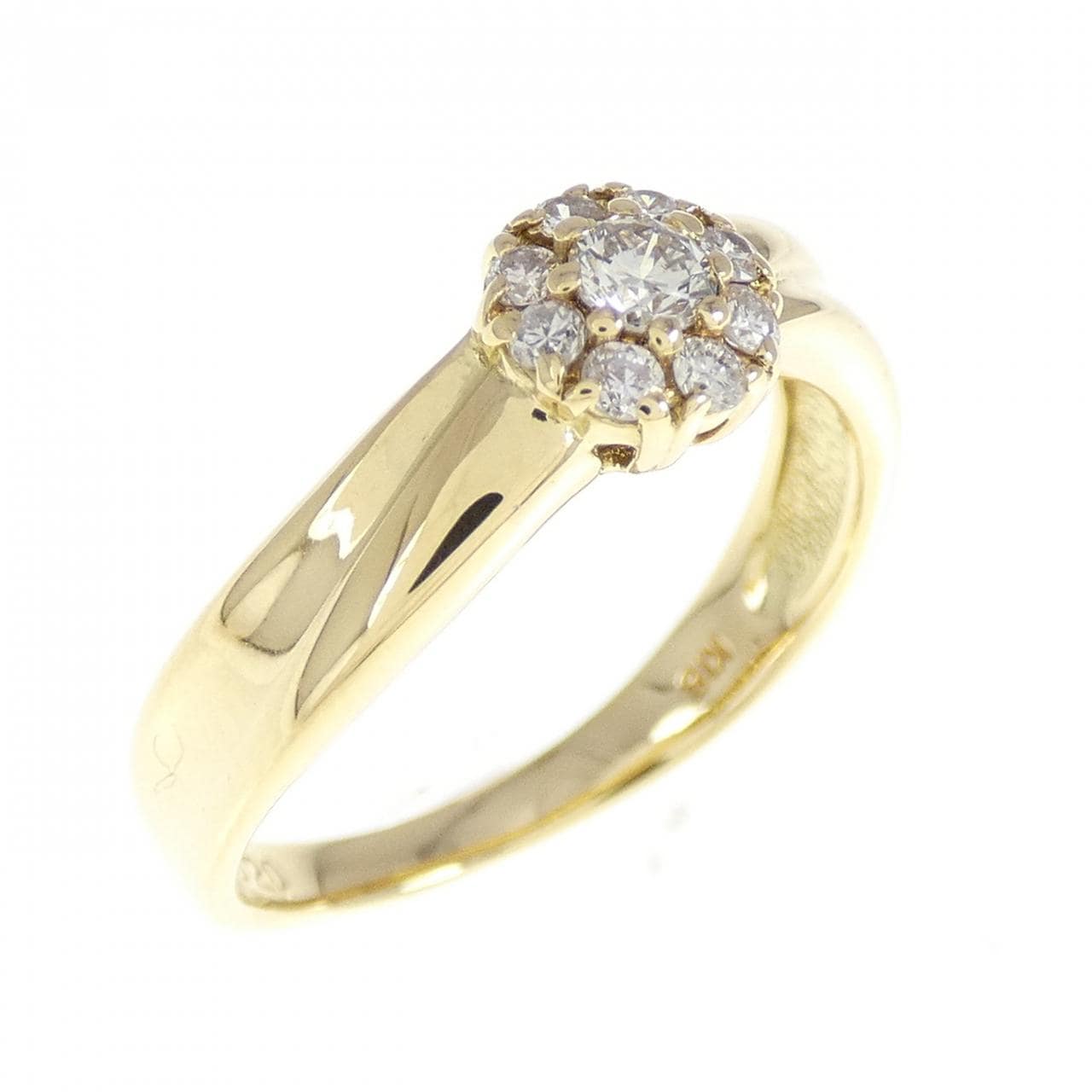 K18YG ダイヤモンド リング 0.20CT