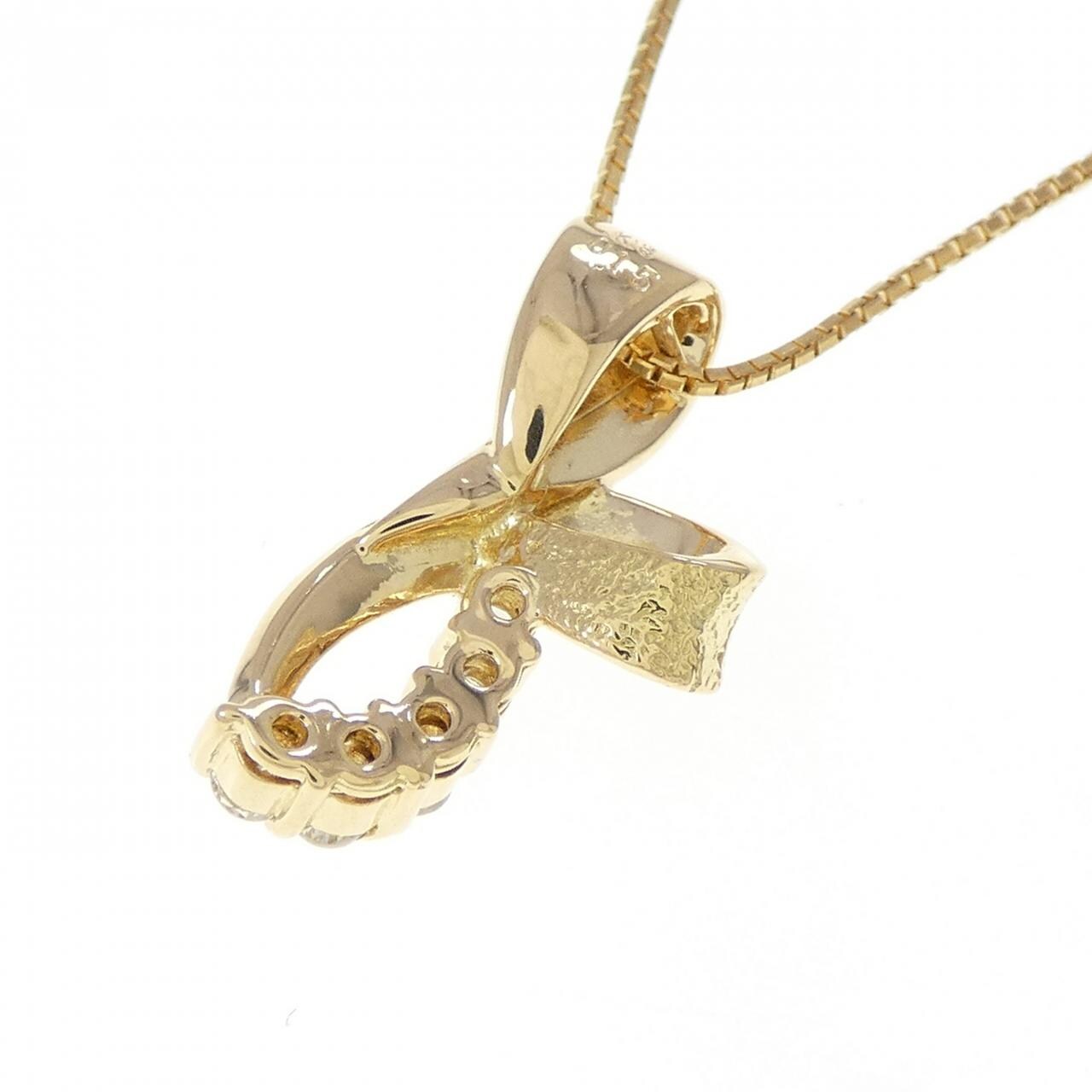 K18YG ダイヤモンド ネックレス 0.15CT